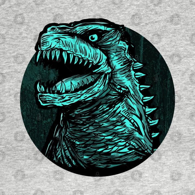 Neon Godzilla by DeathAnarchy
